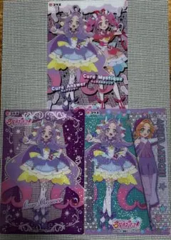 ⭐️名探偵プリキュア キラキラクリアカードガム キュアアンサー　3枚セット