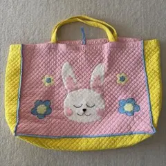 お昼寝布団バック　保育園　手作り　うさぎ