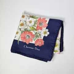 大判88cmChristian Dior 花柄スカーフ - メルカリ