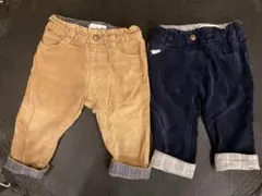 コーデュロイ長ズボン 80センチ　2着セット