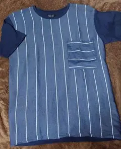 ZARA MAN ネイビー ストライプ Tシャツ