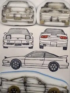 消しゴムはんこ　180sx