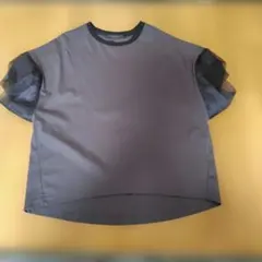 gready brilliant チュール袖 Tシャツ グレーのサムネイル