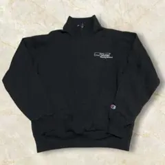 Champion ハーフジップスウェットトレーナー USメンズ ブラックM