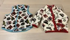 フリースジャケットとベスト トミカプリント 100cm
