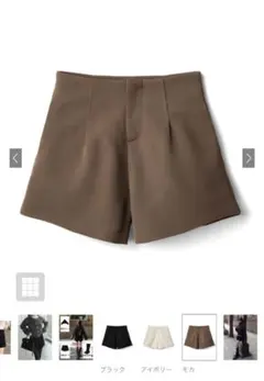 値下げ　タックハイウエストショートパンツ　at1744