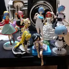 アニメキャラクター フィギュアセット リゼロ　レム フィギュア　まとめ売り