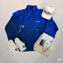 【00sテック】Nike 刺繍ナイロン×USA製DOCKERS 2タックチノ白