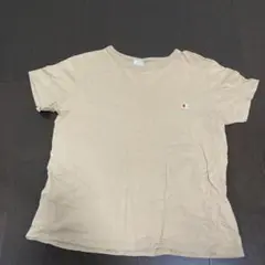 Champion ベージュ Tシャツ
