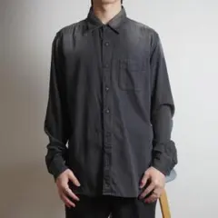 REPLAY 長袖ダンガリーシャツ ストリート ブラック/VW378