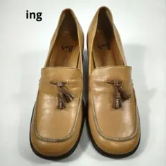 ing イング タッセルローファー パンプス ベージュ 良品のサムネイル