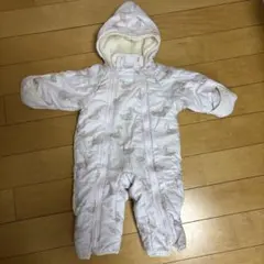 ベビー　ロンパース　おくるみ　防寒　冬　アウター　おでかけ　70 女の子