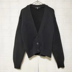 UNIQLO ユニクロ (M)　ウォッシャブル ショートカーディガン　ブラック