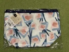 【ランチトートバック】花柄ナイロン製ランチバッグ