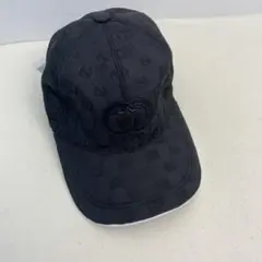 GUCCI GG パターン ベースボットキャップ ブラック サイズ M 中古