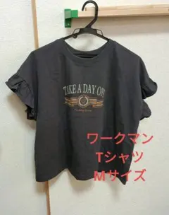 ワークマン　レディースTシャツ　　 袖フリル　700円のサムネイル