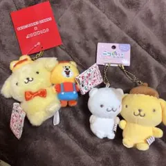 ポムポムプリン ようちえんマスコット 4種コンプリート チームプリン