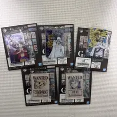 一番くじ　ワンピースEX　G賞アクリルブロック　5点セット