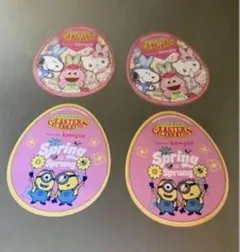 USJユニバ　イースターシール　4枚セット　ミニオン　モッピー　スヌーピー