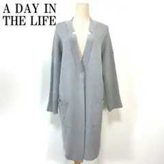 A DAY IN THE LIFE ロングカーディガン ライトブルー B2947