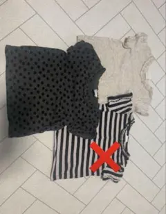 andy様専用　　h&m Tシャツ　トップス　ボーダー　無地　ドット