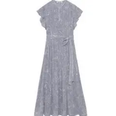 SNIDEL マーブルフラワー柄ワンピース