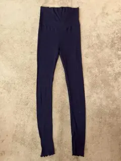 マタニティ リブレギンス 10分丈 Lサイズ LLサイズ 黒　ブラック