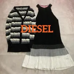 DIESEL ボーダーカーディガン & ノースリーブワンピースのサムネイル