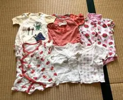 ロンパース　肌着　まとめ売り　6点　春　夏　50 60 女の子