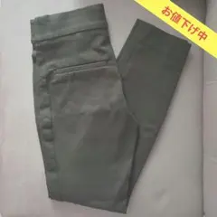 상태좋음 H&M ストレッチパンツ カーキ S