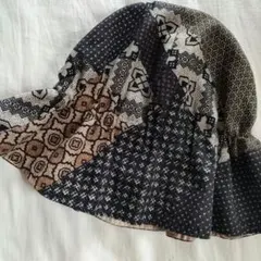 パッチワーク柄 バケットハット