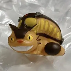 【廃盤レア】となりのトトロ　ネコバス指人形　ジブリnibarikiの刻印有　新品