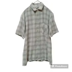 EL-patio 【M】チェックシャツ メンズ USED 古着 半袖