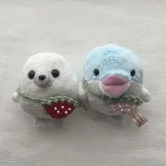 ぬい服 いちごのポシェット あざらし ミニビーンズ