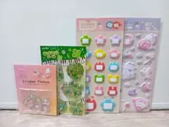 おなまえバッジ風 amifa カプセルシール おはじきシール ゆめねこ セット