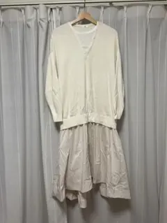 emmi atelier  ドッキングニットワンピース