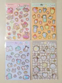 正規品　匿名　サンリオ キャンディシール ストーン付き　コンプ　4枚セット