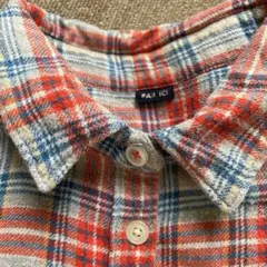 パーリッシ　PAR ICI チェックネルシャツ　フリーサイズ