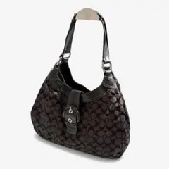 希少 コーチ ハンドバッグ 肩掛け ソーホー ベルト ホーボー ブラック