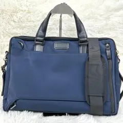 【美品】TUMI トゥミ ビジネスバッグ A4収納 ネイビー 通勤 PCのサムネイル
