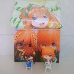 NA8807 五等分の花嫁 ミニフィギュア 中野四葉 中野三玖 タオル 計3点