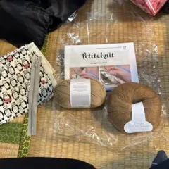 PetiteKnit ハニカム模様クラッチバッグ　日本語訳(翻訳編図付)キット