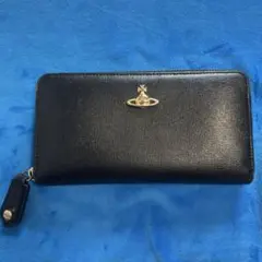 Vivienne Westwood 長財布 ブラック ラウンドファスナー