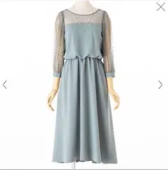 apart by lowrys ドットチュールテールドレス