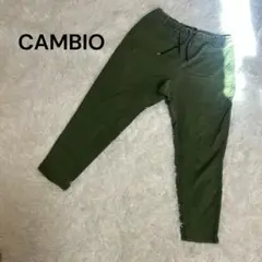 CAMBIO カンビオ ジョガーパンツ カーキ メンズ テーパード ウエストゴム
