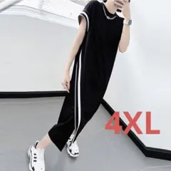 Tシャツワンピース 半袖 夏レディース 大きいサイズ スリット入りLWFA108