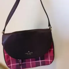 最終限定セール　kate spade チェック柄バッグ