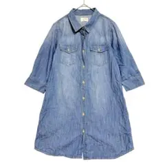 アロー　デニムシャツ チュニック　M 《ARROW a.r.w》