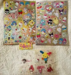 サンリオ いちご新聞 付録シール3点set