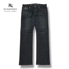 BURBERRY BLACK LABEL デニムパンツ ビジュー ラインストーン